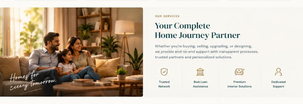 A family spending time together in a warm, welcoming living room